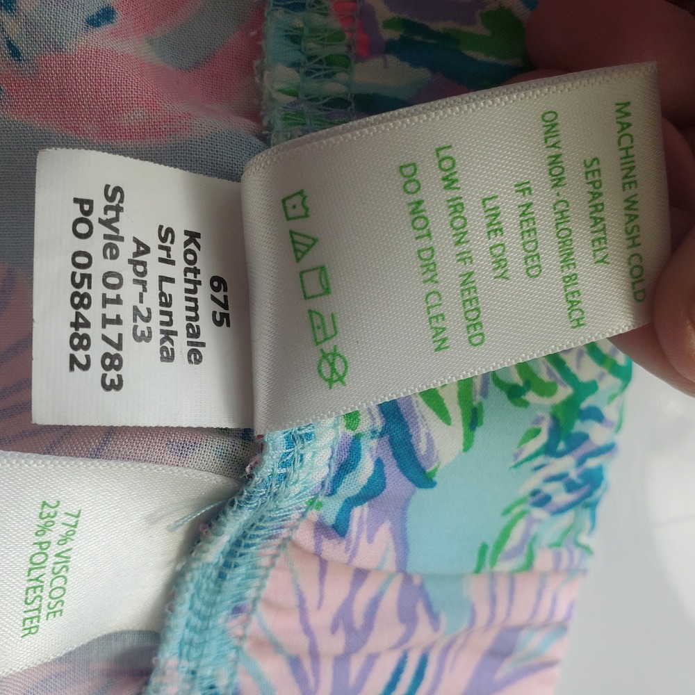 Lilly Pulitzer Bal Harbour Palazzo Pants Celestial Blue Cay to My Heart 011783 L - Picture 4 of 11